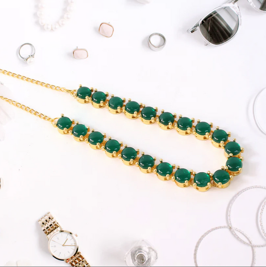 Crystal Necklace Jewellery set with Earrings For Girls